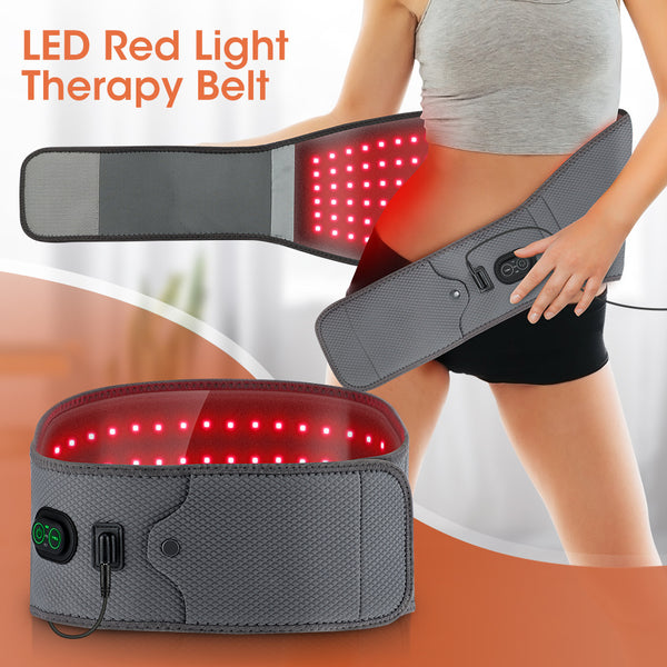 Electric Red Light Waist Supporter Beads Hot Compress Physical Therapy Belt