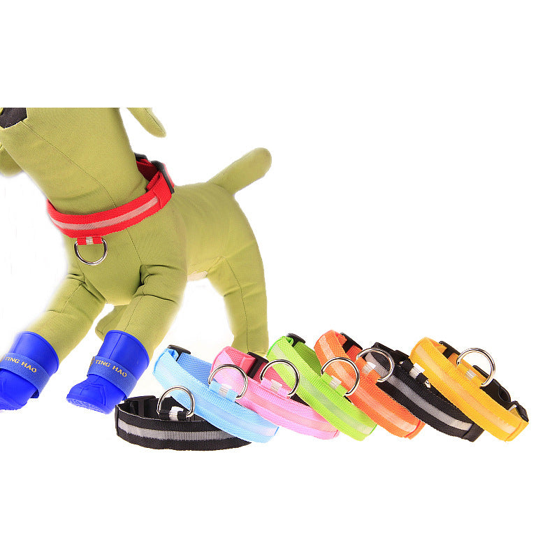 LED Glow Dog Leash & Collar for Night Walk Safety