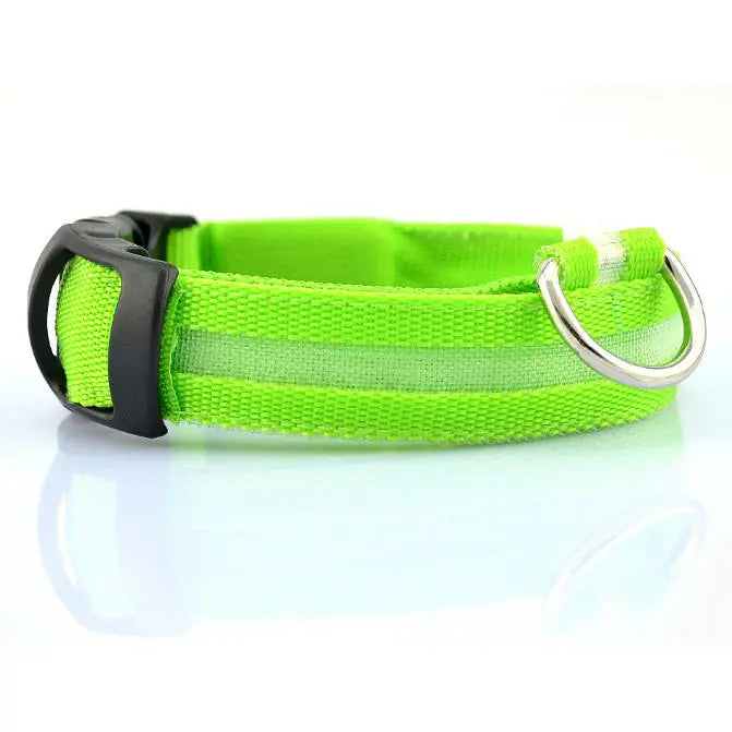 LED Glow Dog Leash & Collar for Night Walk Safety