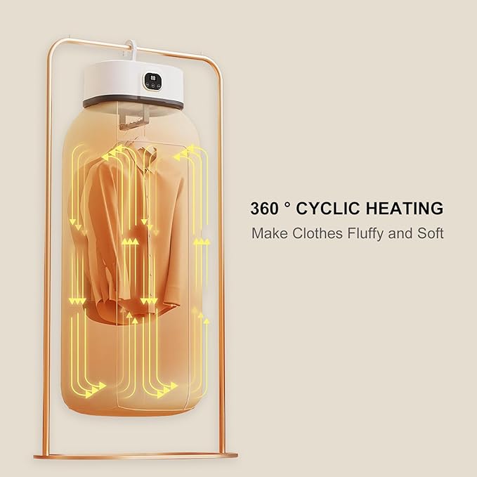 Portable Clothes Dryer, Clothes Dryer With Dryer Bag, PTC Heating